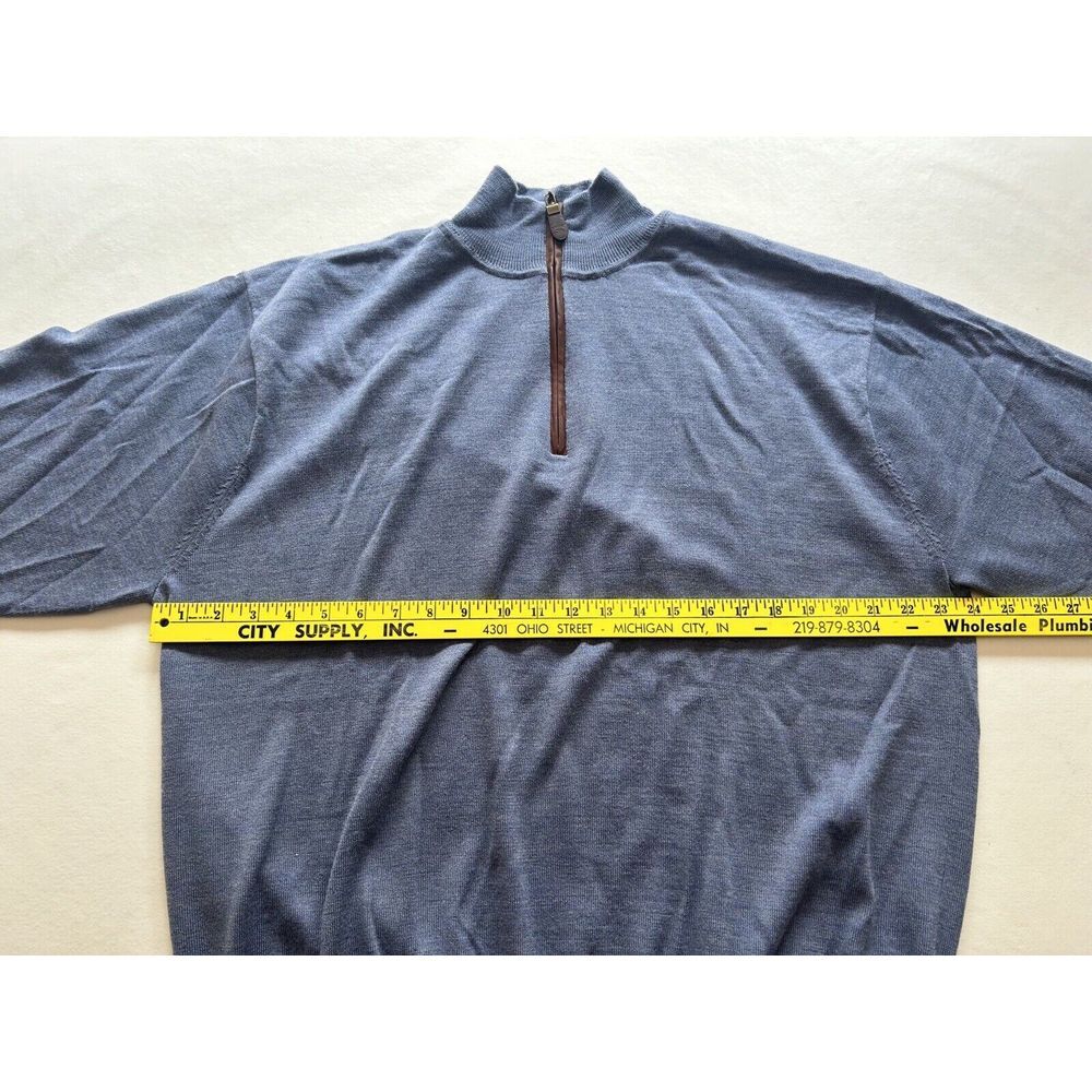 Orvis Blue Zip Up Sweater - Picture 6 of 11